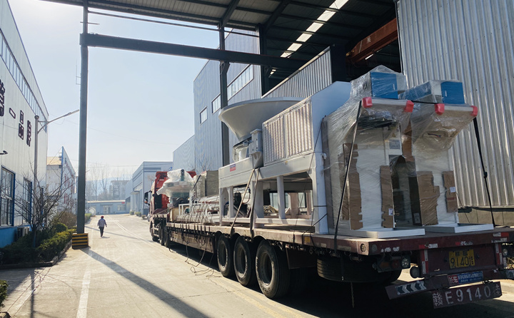 生產線設備轉車完成，準備發往鄭州
